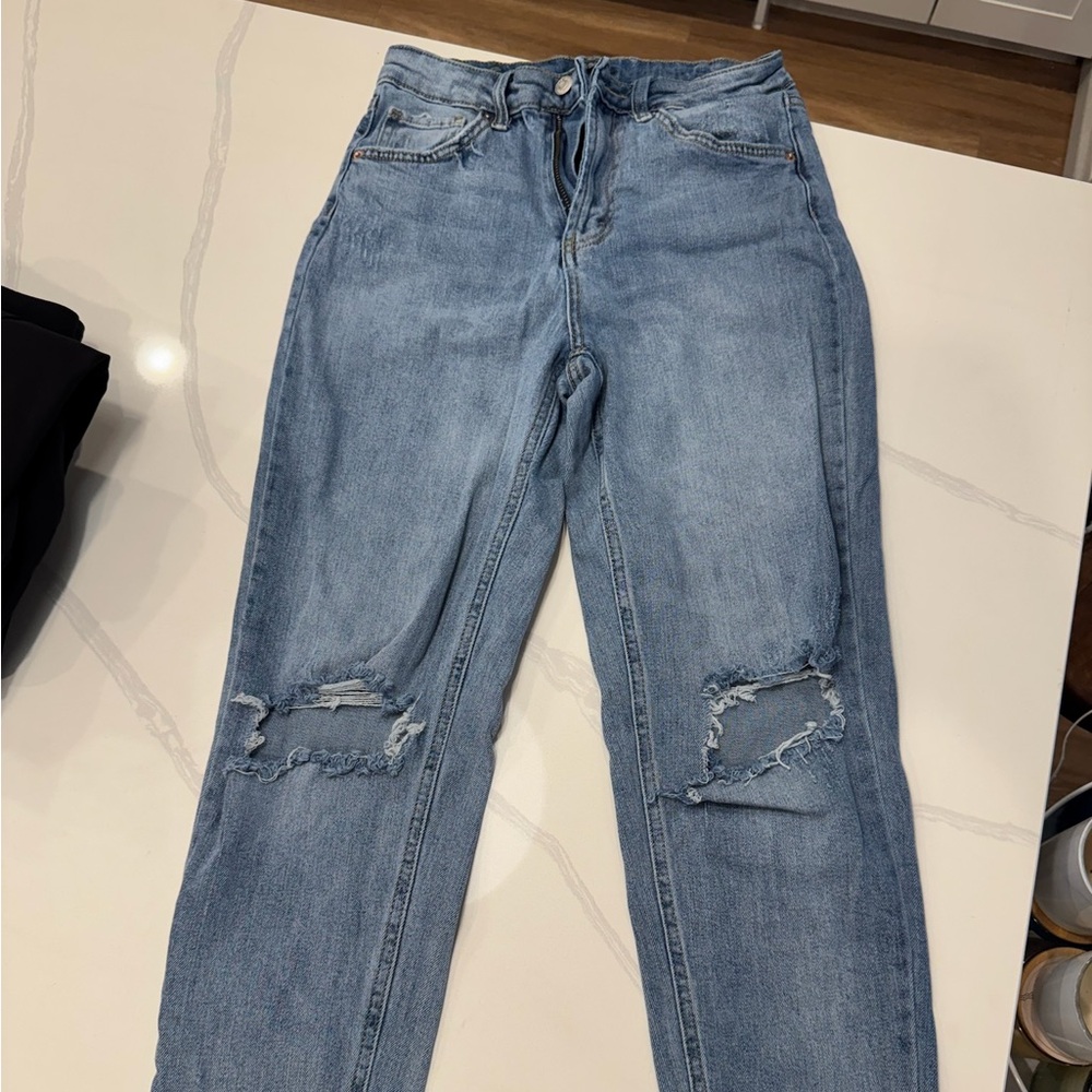 Wild Fable Blue Boyfriend Jeans Distressed
